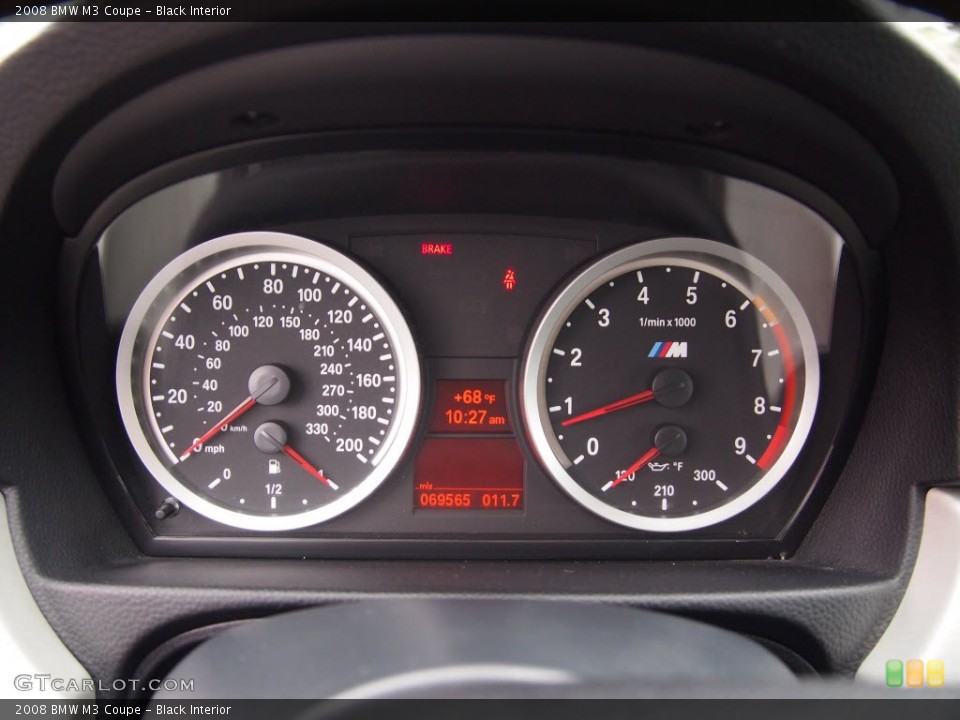 Black Interior Gauges for the 2008 BMW M3 Coupe #82726881