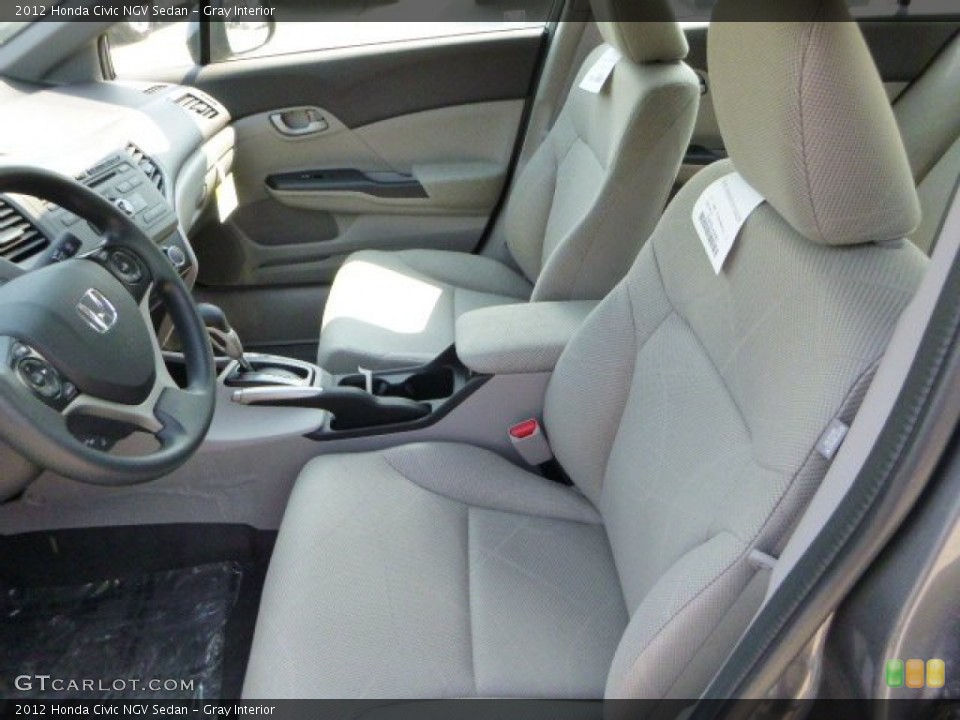 Gray Interior Front Seat for the 2012 Honda Civic NGV Sedan #82728583