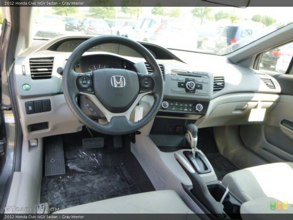 Gray Interior Dashboard for the 2012 Honda Civic NGV Sedan #82728595