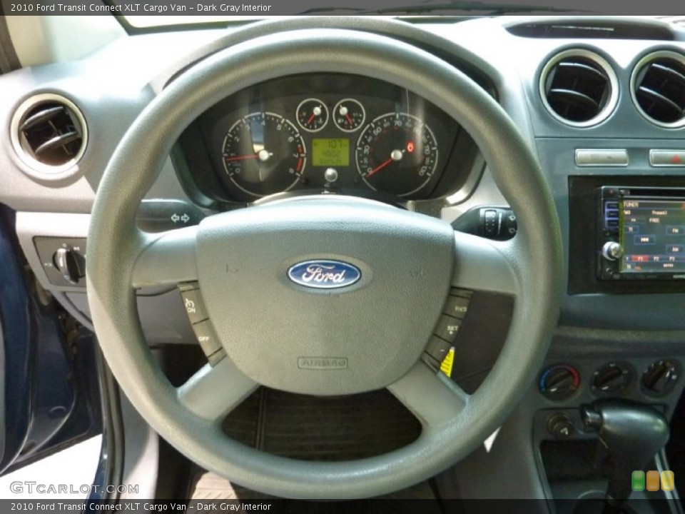 Dark Gray Interior Steering Wheel for the 2010 Ford Transit Connect XLT Cargo Van #82728799