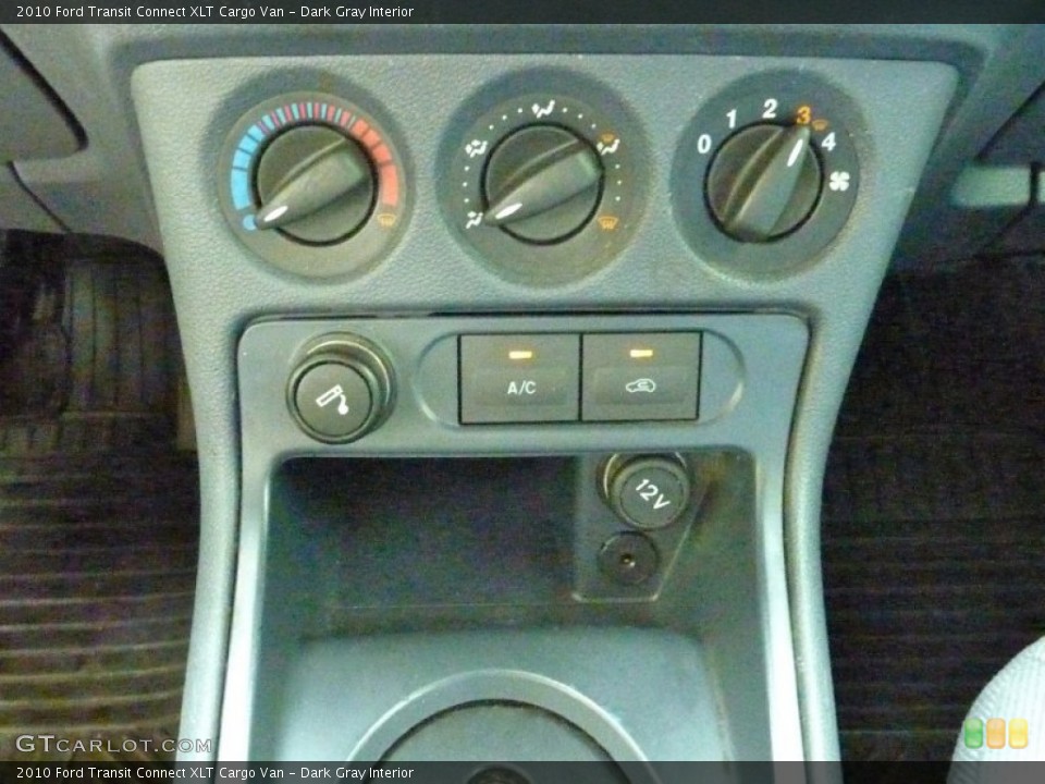 Dark Gray Interior Controls for the 2010 Ford Transit Connect XLT Cargo Van #82728823
