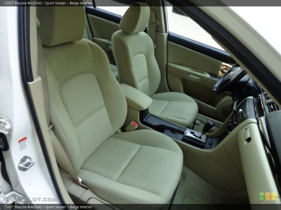 Beige 2007 Mazda MAZDA3 Interiors