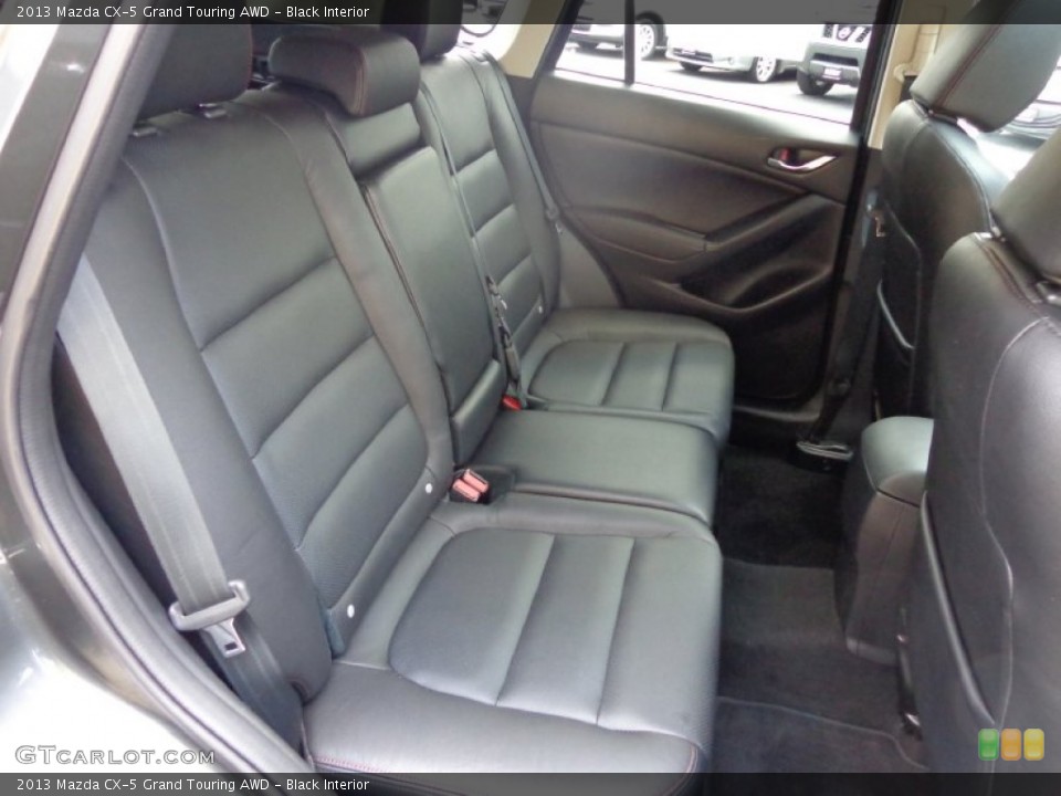 Black Interior Rear Seat for the 2013 Mazda CX-5 Grand Touring AWD #82729183