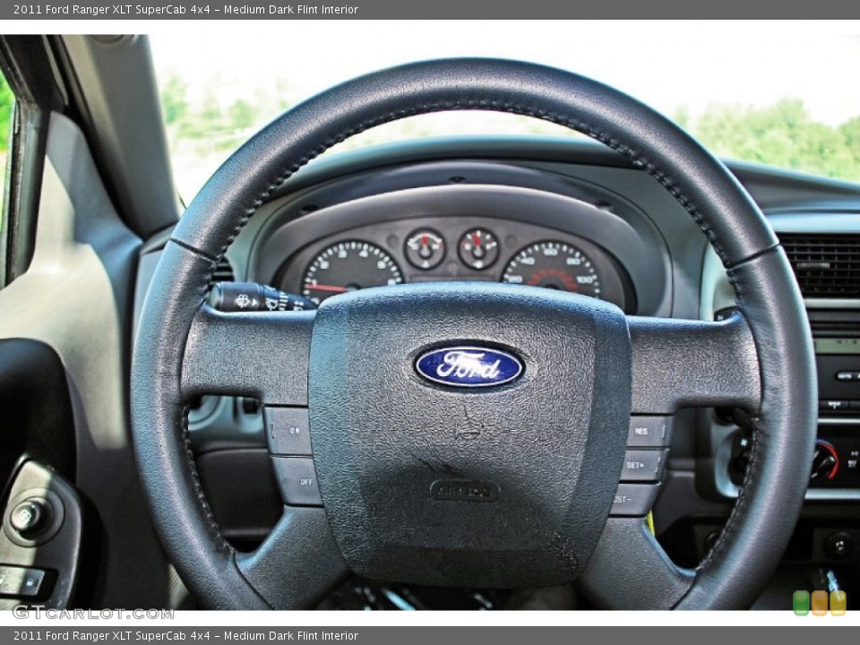 Medium Dark Flint Interior Steering Wheel for the 2011 Ford Ranger XLT SuperCab 4x4 #82729687