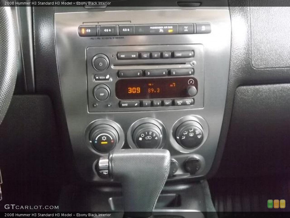 Ebony Black Interior Controls for the 2008 Hummer H3  #82730152