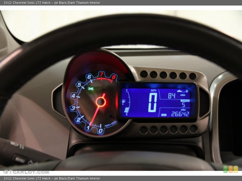 Jet Black/Dark Titanium Interior Gauges for the 2012 Chevrolet Sonic LTZ Hatch #82730185