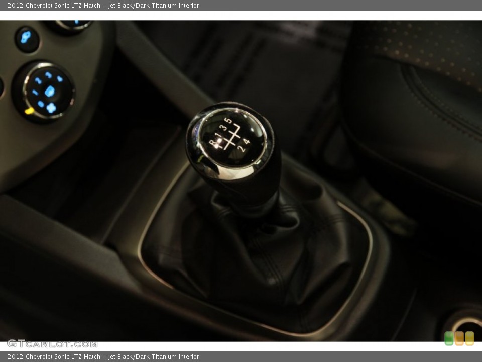 Jet Black/Dark Titanium Interior Transmission for the 2012 Chevrolet Sonic LTZ Hatch #82730202