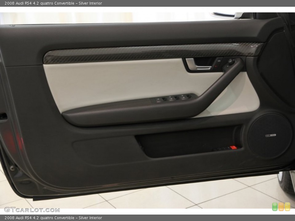 Silver Interior Door Panel for the 2008 Audi RS4 4.2 quattro Convertible #82730578