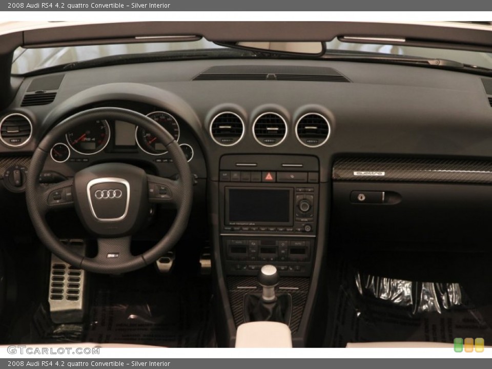 Silver Interior Dashboard for the 2008 Audi RS4 4.2 quattro Convertible #82730734