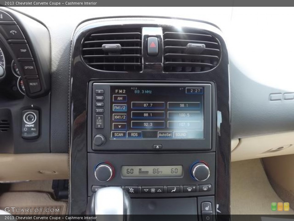 Cashmere Interior Controls for the 2013 Chevrolet Corvette Coupe #82731001