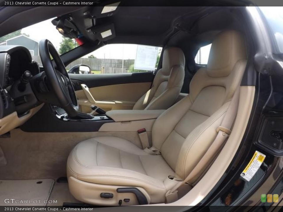 Cashmere Interior Front Seat for the 2013 Chevrolet Corvette Coupe #82731019