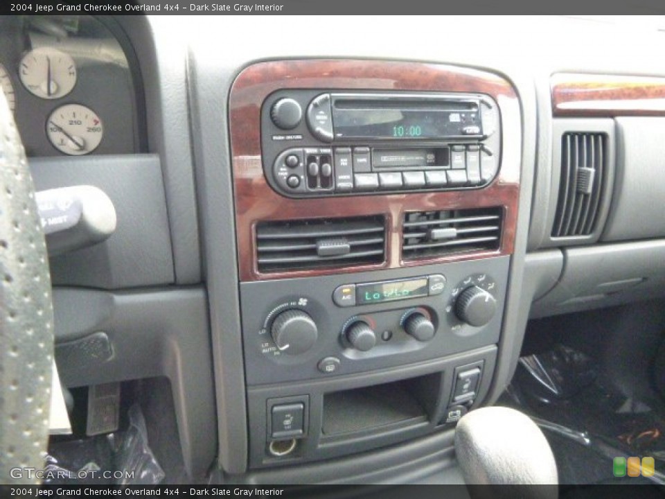 Dark Slate Gray Interior Controls for the 2004 Jeep Grand Cherokee Overland 4x4 #82731154