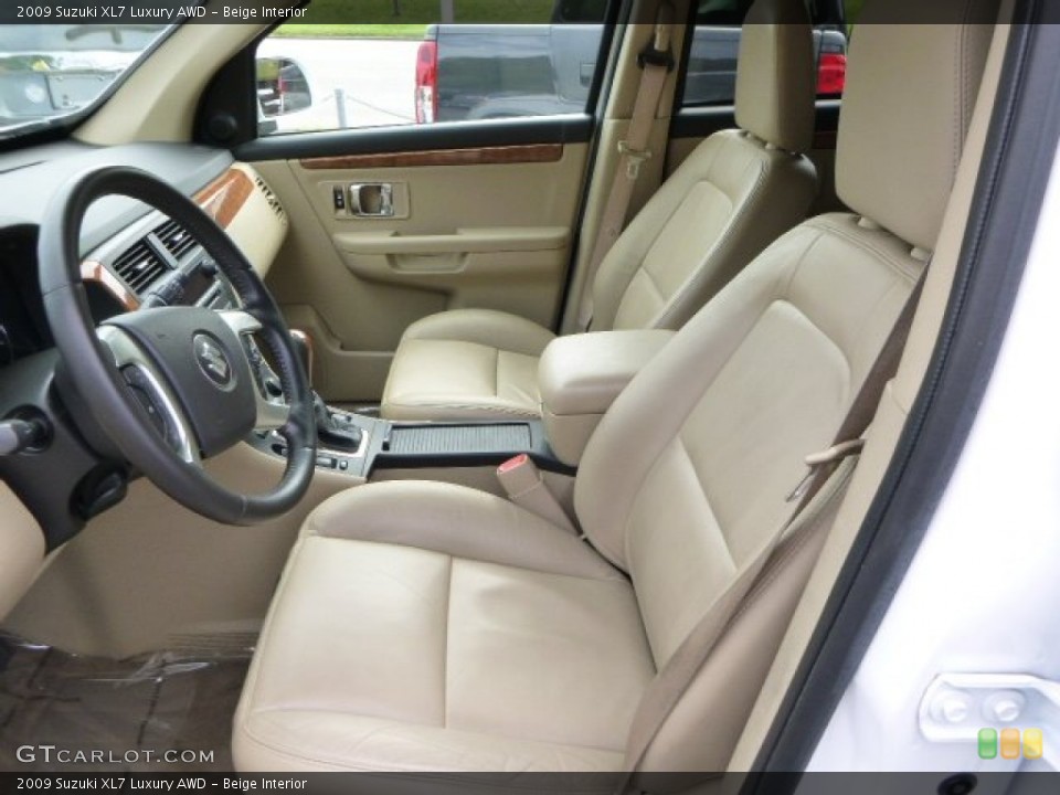 Beige Interior Front Seat for the 2009 Suzuki XL7 Luxury AWD #82731241
