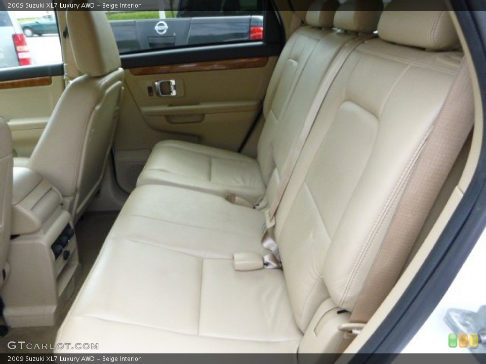 Beige Interior Rear Seat for the 2009 Suzuki XL7 Luxury AWD #82731244