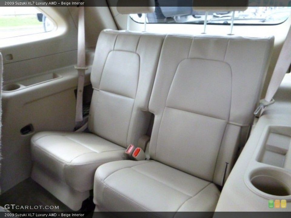 Beige Interior Rear Seat for the 2009 Suzuki XL7 Luxury AWD #82731247