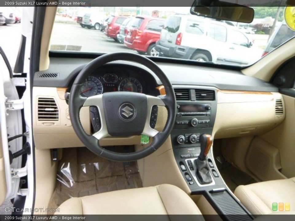 Beige Interior Dashboard for the 2009 Suzuki XL7 Luxury AWD #82731250