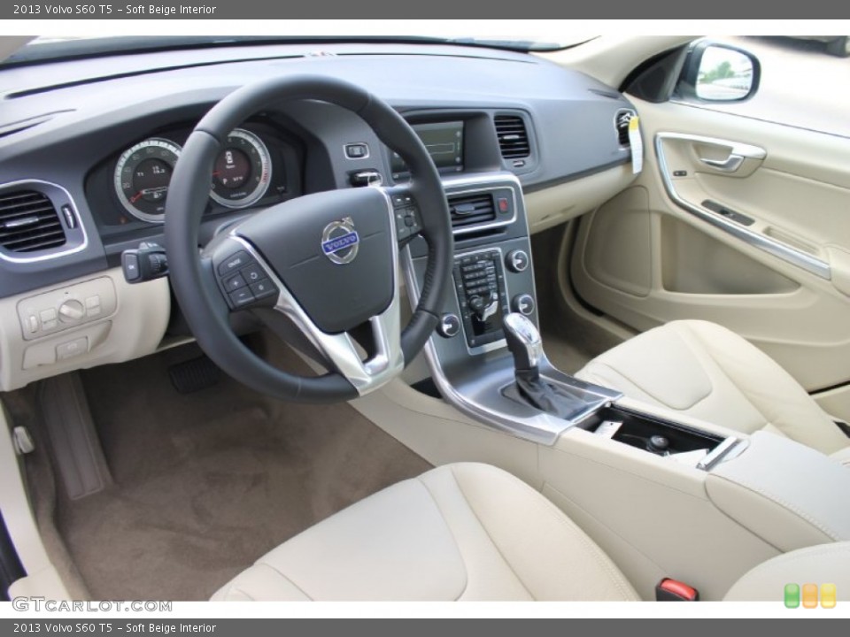 Soft Beige Interior Prime Interior for the 2013 Volvo S60 T5 #82733877