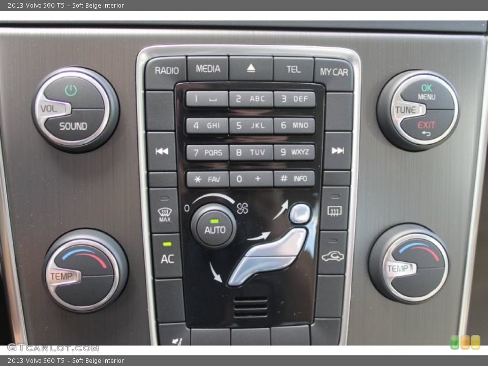 Soft Beige Interior Controls for the 2013 Volvo S60 T5 #82734034