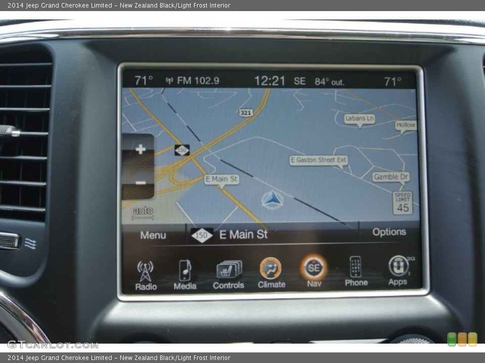 New Zealand Black/Light Frost Interior Navigation for the 2014 Jeep Grand Cherokee Limited #82735796