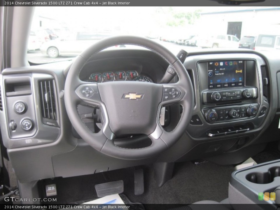 Jet Black Interior Dashboard for the 2014 Chevrolet Silverado 1500 LTZ Z71 Crew Cab 4x4 #82736019