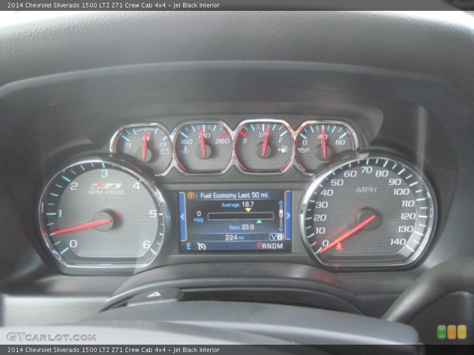 Jet Black Interior Gauges for the 2014 Chevrolet Silverado 1500 LTZ Z71 Crew Cab 4x4 #82736100