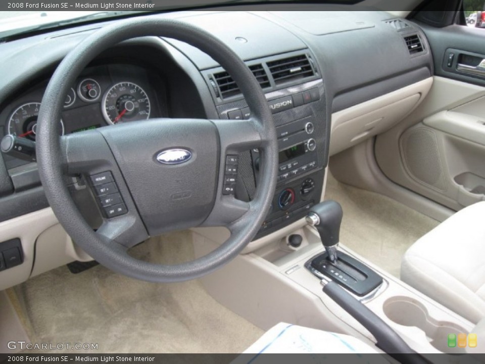 Medium Light Stone Interior Dashboard for the 2008 Ford Fusion SE #82738162