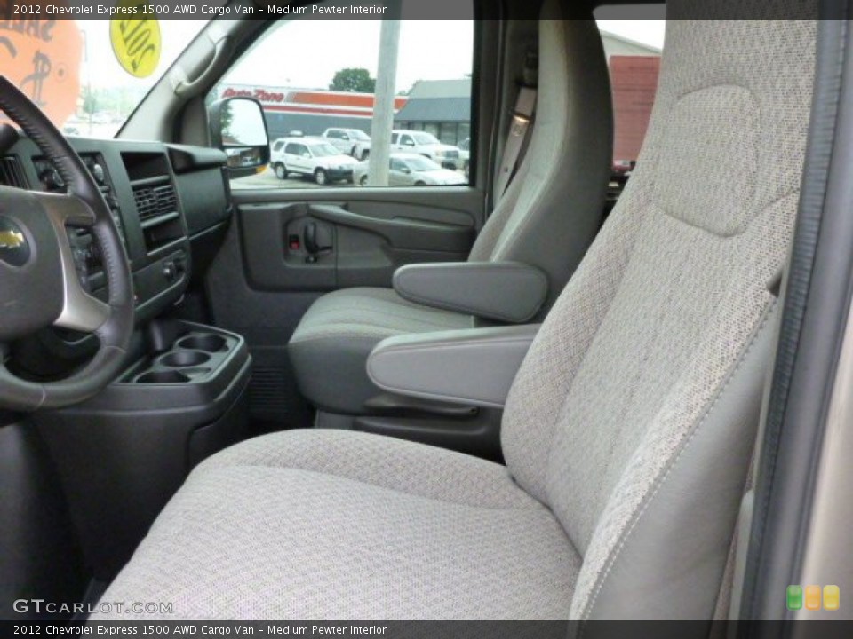 Medium Pewter Interior Front Seat for the 2012 Chevrolet Express 1500 AWD Cargo Van #82738837