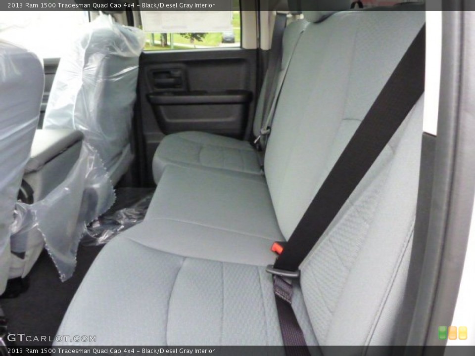Black/Diesel Gray Interior Rear Seat for the 2013 Ram 1500 Tradesman Quad Cab 4x4 #82742725