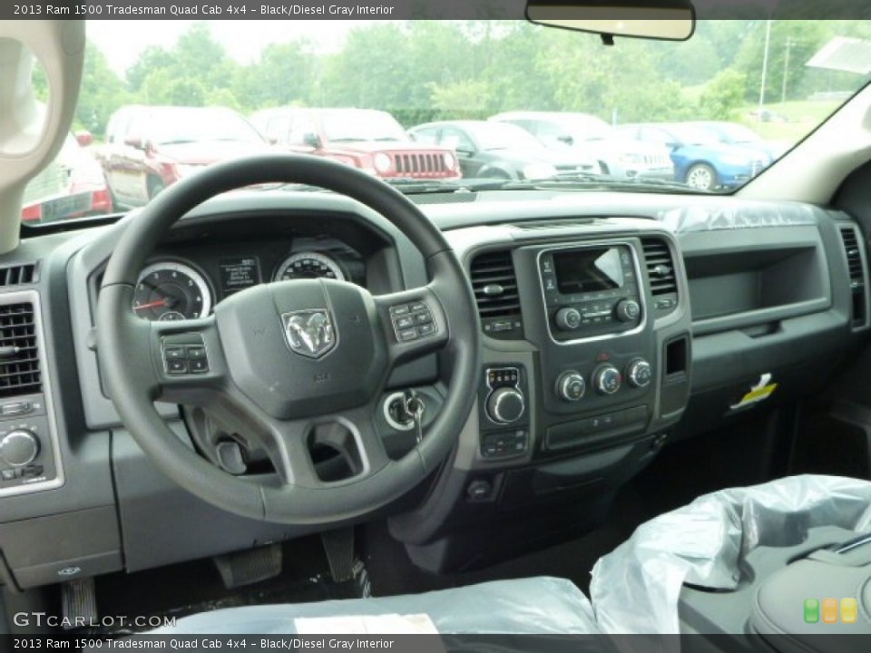 Black/Diesel Gray Interior Dashboard for the 2013 Ram 1500 Tradesman Quad Cab 4x4 #82742745