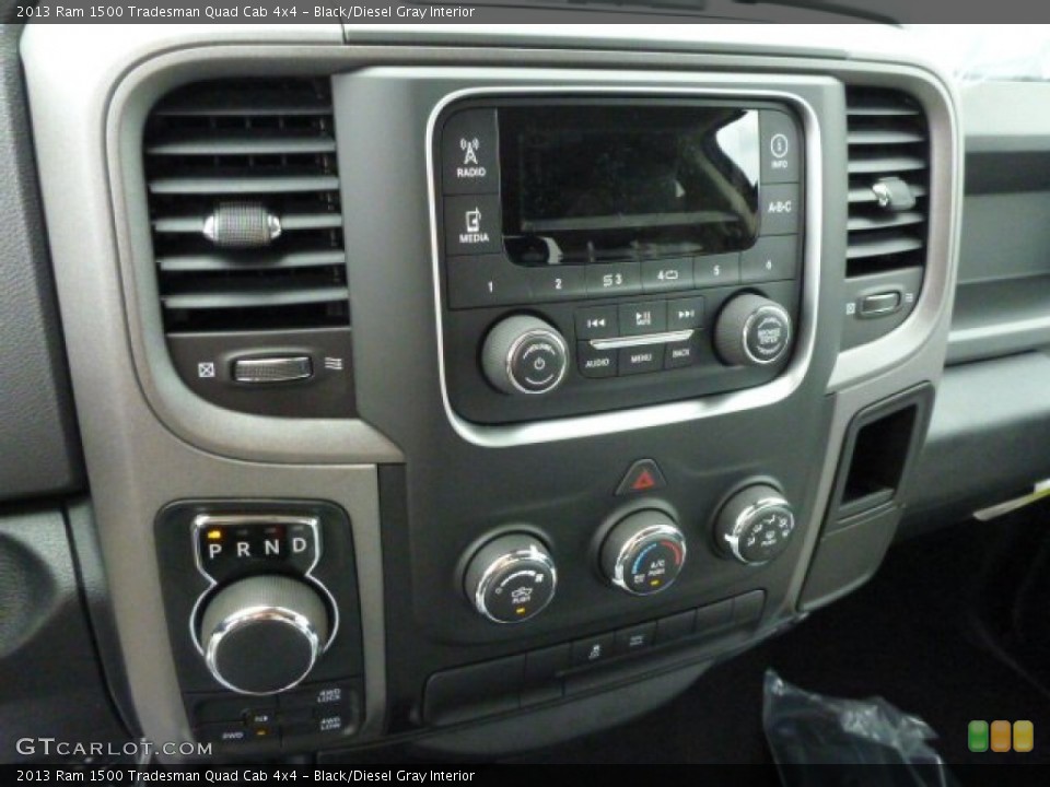 Black/Diesel Gray Interior Controls for the 2013 Ram 1500 Tradesman Quad Cab 4x4 #82742860