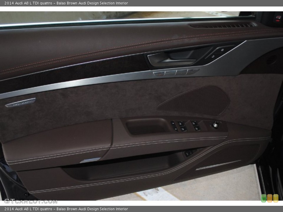 Balao Brown Audi Design Selection Interior Door Panel for the 2014 Audi A8 L TDI quattro #82743399