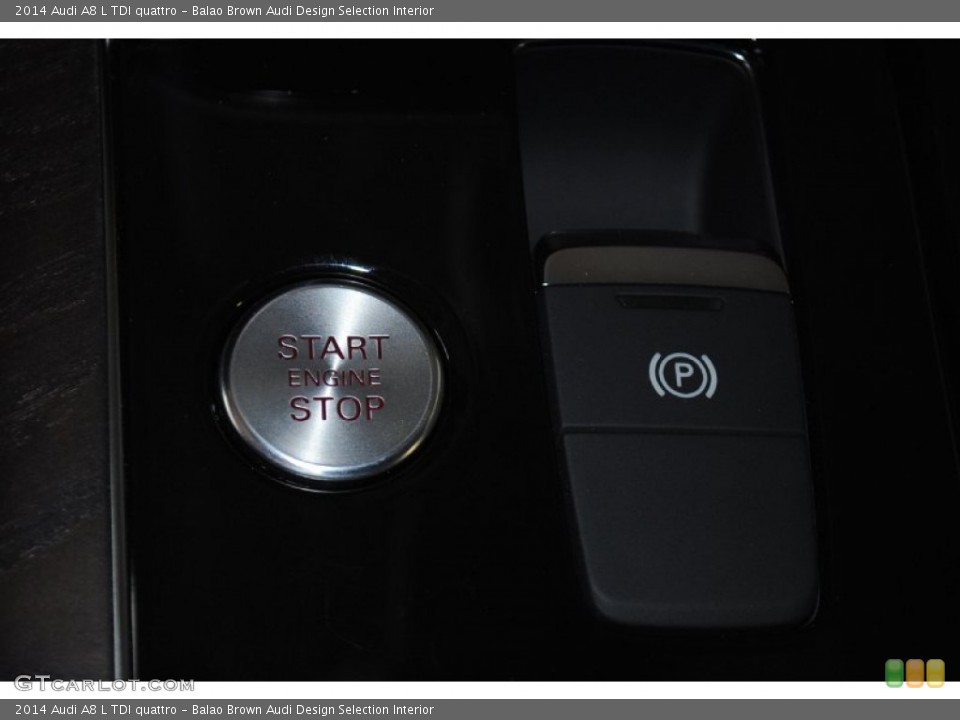 Balao Brown Audi Design Selection Interior Controls for the 2014 Audi A8 L TDI quattro #82743521