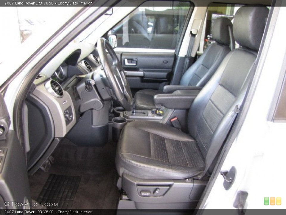 Ebony Black Interior Photo for the 2007 Land Rover LR3 V8 SE #82743580