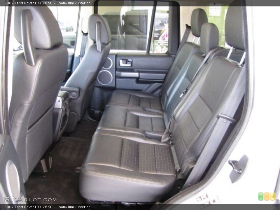 Ebony Black Interior Rear Seat for the 2007 Land Rover LR3 V8 SE #82743589