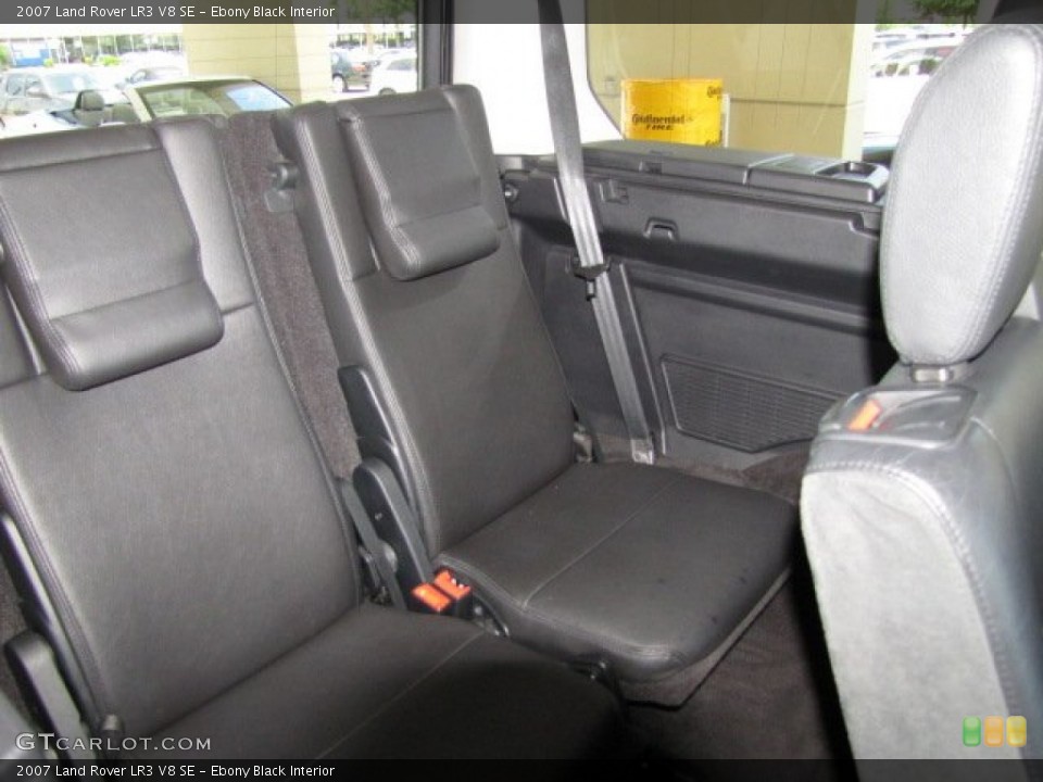 Ebony Black Interior Rear Seat for the 2007 Land Rover LR3 V8 SE #82743846