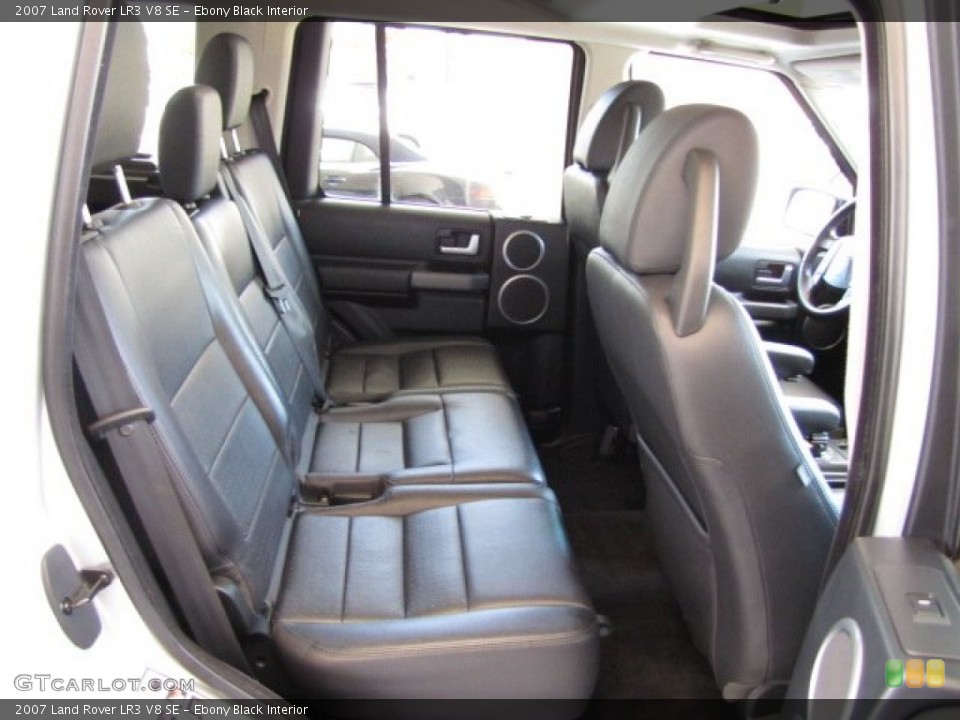 Ebony Black Interior Rear Seat for the 2007 Land Rover LR3 V8 SE #82743865