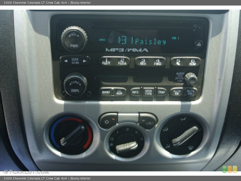Ebony Interior Audio System for the 2009 Chevrolet Colorado LT Crew Cab 4x4 #82747822
