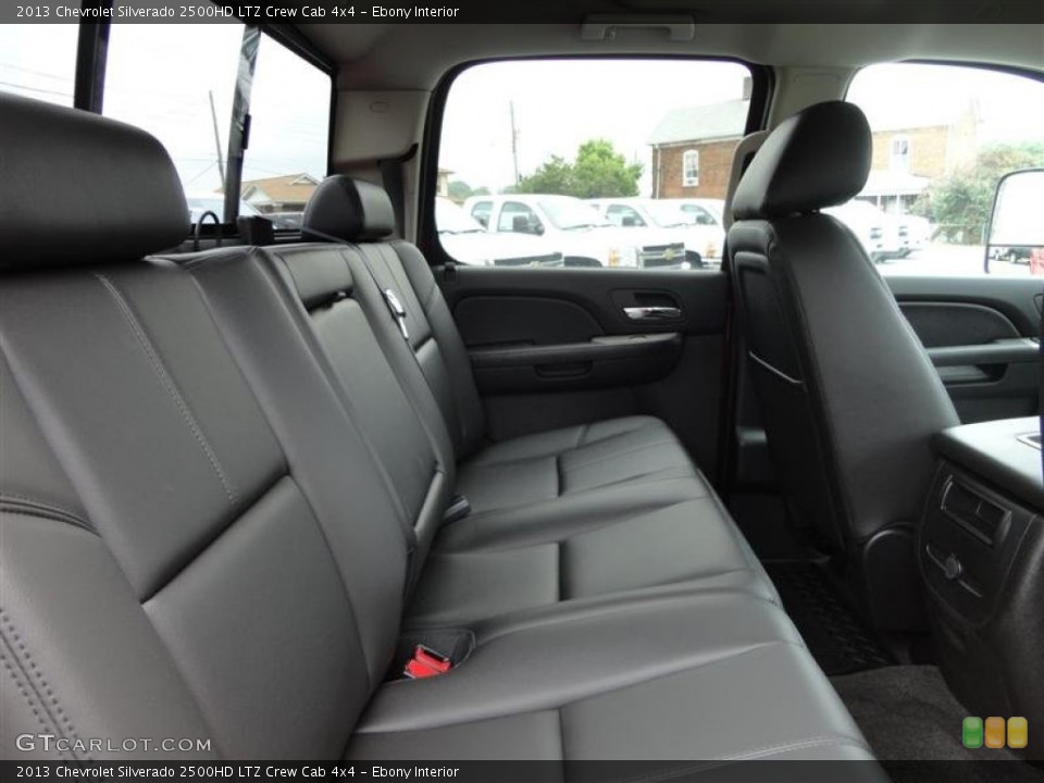 Ebony Interior Rear Seat for the 2013 Chevrolet Silverado 2500HD LTZ Crew Cab 4x4 #82748271