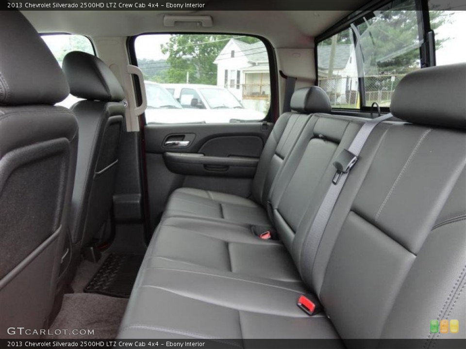 Ebony Interior Rear Seat for the 2013 Chevrolet Silverado 2500HD LTZ Crew Cab 4x4 #82748293