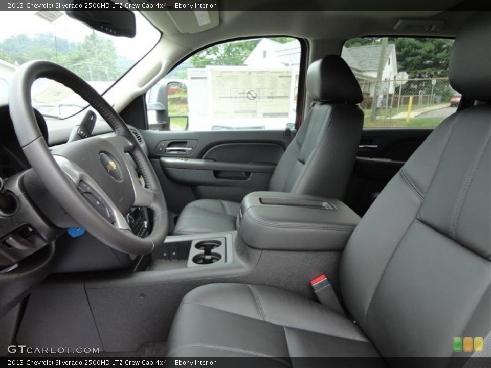 Ebony Interior Front Seat for the 2013 Chevrolet Silverado 2500HD LTZ Crew Cab 4x4 #82748314