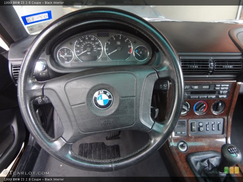Black Interior Steering Wheel for the 1999 BMW Z3 2.8 Coupe #82748623