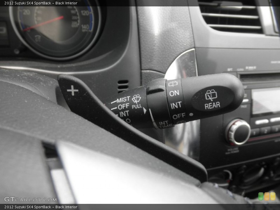 Black Interior Controls for the 2012 Suzuki SX4 SportBack #82752963