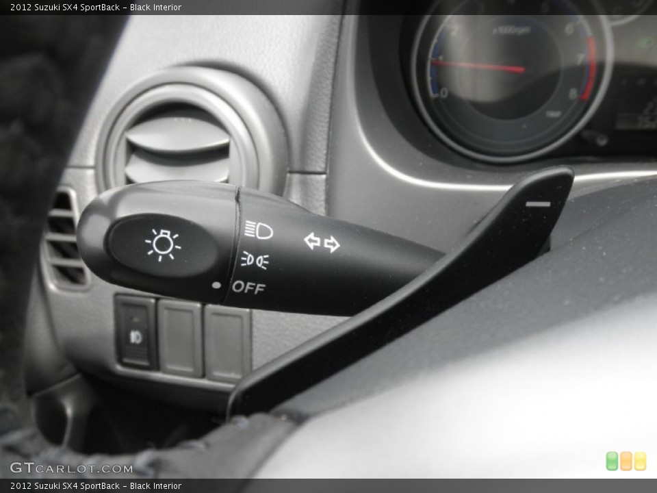 Black Interior Controls for the 2012 Suzuki SX4 SportBack #82753022