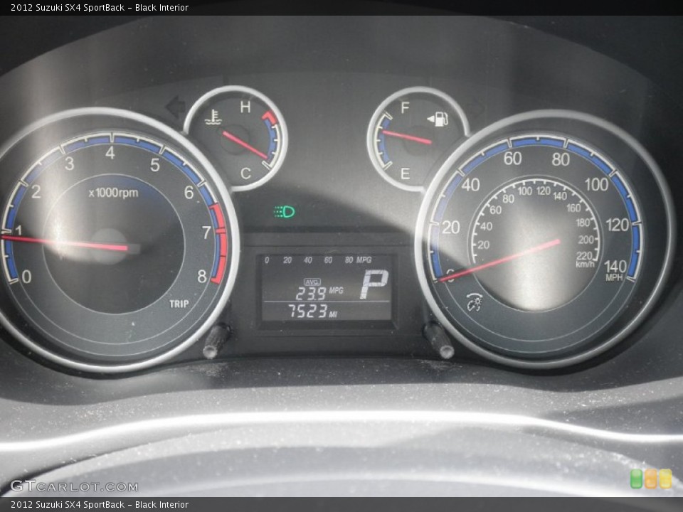 Black Interior Gauges for the 2012 Suzuki SX4 SportBack #82753051