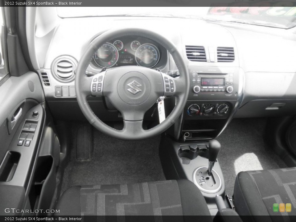 Black Interior Dashboard for the 2012 Suzuki SX4 SportBack #82753103