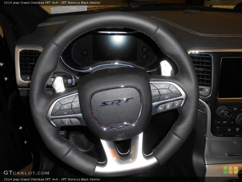 SRT Morocco Black Interior Steering Wheel for the 2014 Jeep Grand Cherokee SRT 4x4 #82753861