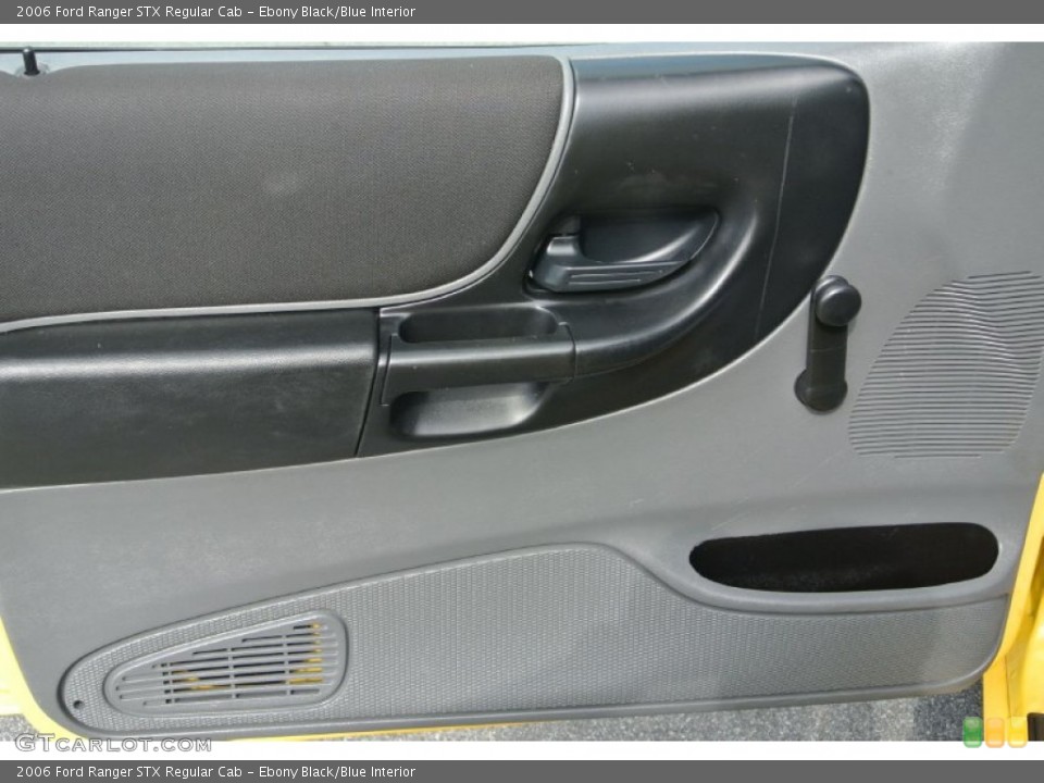 Ebony Black/Blue Interior Door Panel for the 2006 Ford Ranger STX Regular Cab #82755763