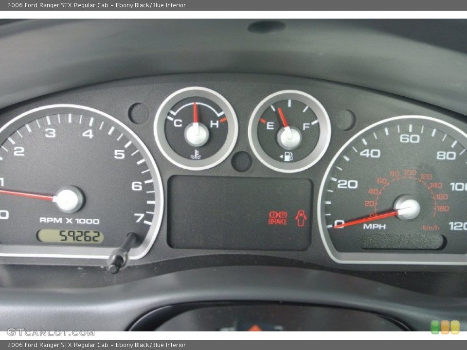 Ebony Black/Blue Interior Gauges for the 2006 Ford Ranger STX Regular Cab #82755904