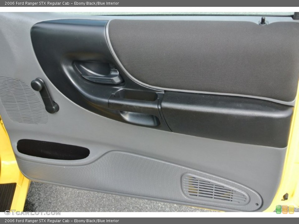 Ebony Black/Blue Interior Door Panel for the 2006 Ford Ranger STX Regular Cab #82755971