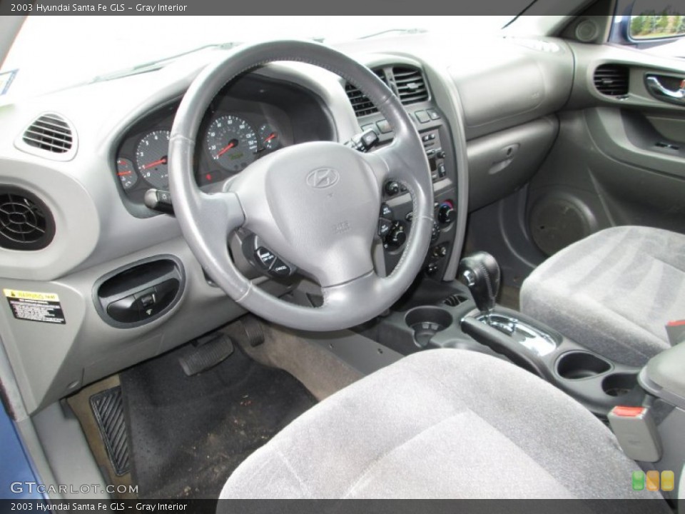 Gray Interior Prime Interior for the 2003 Hyundai Santa Fe GLS #82756683